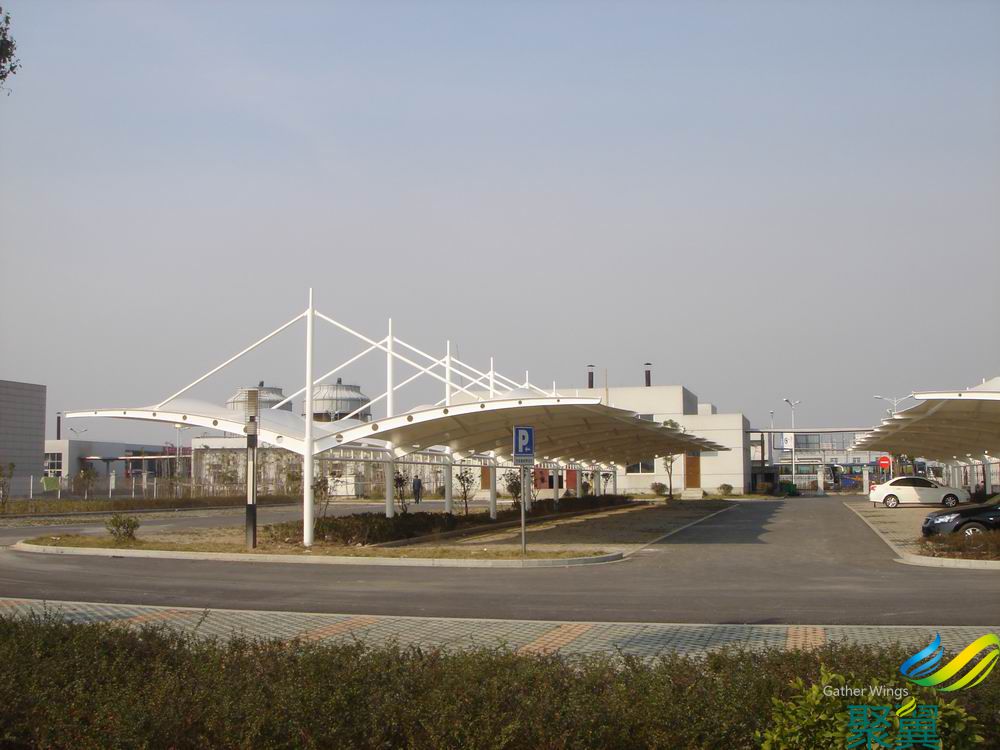 露天遮陽膜結構停車場車棚