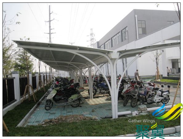 學校電動車棚_自行車棚
