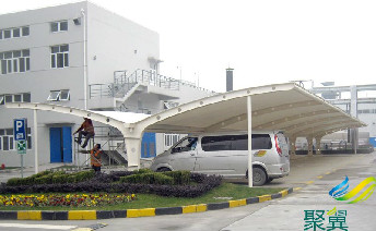 企業單位車棚_廠區車棚_公司汽車棚