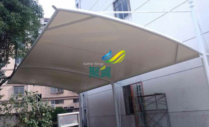 紹興南瑞實驗學校汽車停車棚安裝