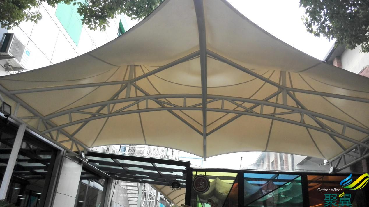 上海嘉定滬宜公路走廊景觀膜結構概念   景觀膜結構施工