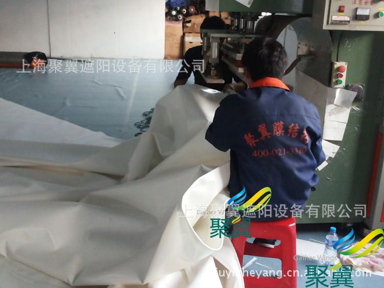 上海鋼膜結構車棚，上海汽車遮陽蓬，上海景觀車篷