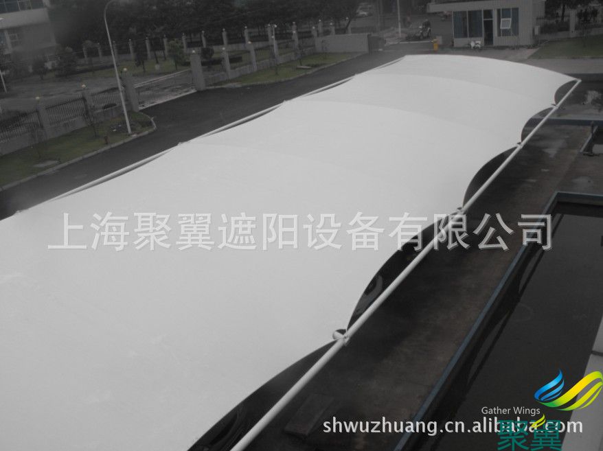 張拉膜結構連體車棚，膜結構車棚工程項目施工單位，膜結