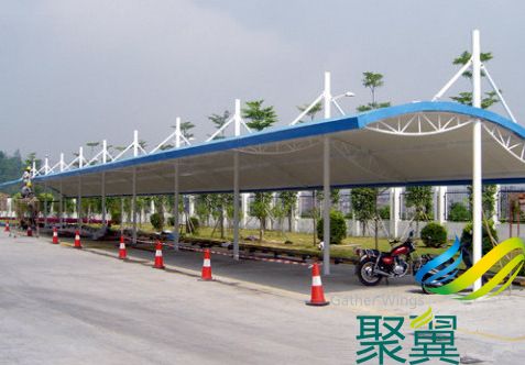 上海松江小區自行車停車棚_優質的產品才能降低安全隱患