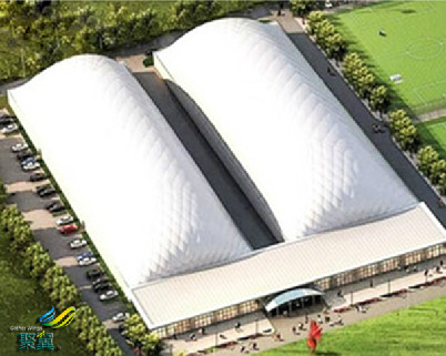 大跨度氣膜建筑科學環保*大跨度氣膜建筑PVDF建筑膜材 
