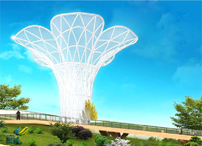 膜結構建筑膜材防紫外線 膜結構建筑造型優美