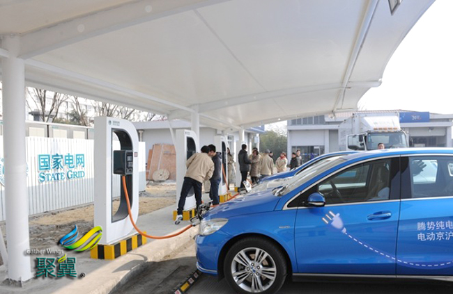 膜結構車棚是世界第六代新型建筑 