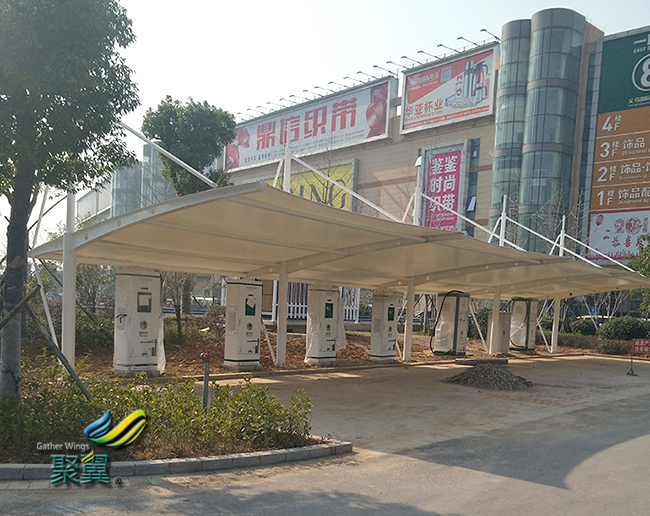 膜結構車棚施工方案實施流程