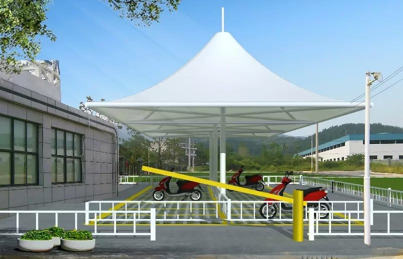   膜結構車棚技術創新|膜結構車棚電動車棚