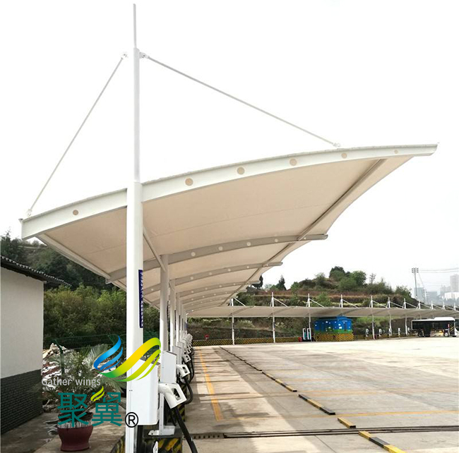 膜結構車棚質量要求|膜結構車棚精良施工