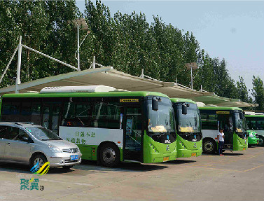 獨家定制膜結構車棚|膜結構車棚減少耗損