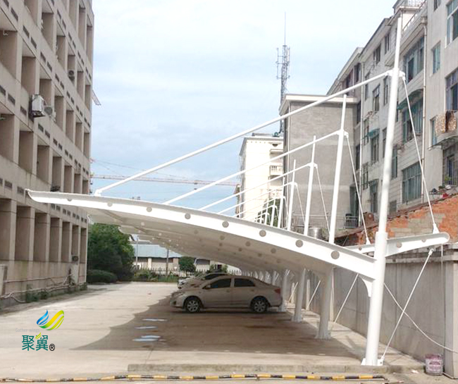  膜結構車棚城市規劃|膜結構車棚防火抗震性