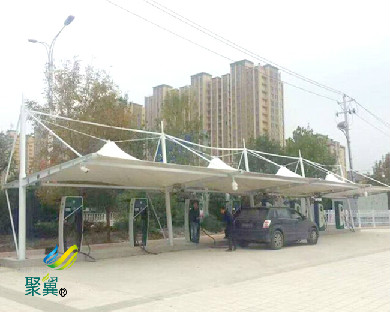 膜結構車棚改變傳統建筑|車棚透光(10%20%)