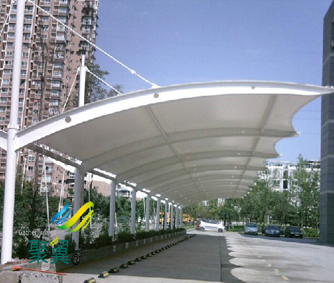 膜結構車棚十分輕盈|膜結構車棚多樣化