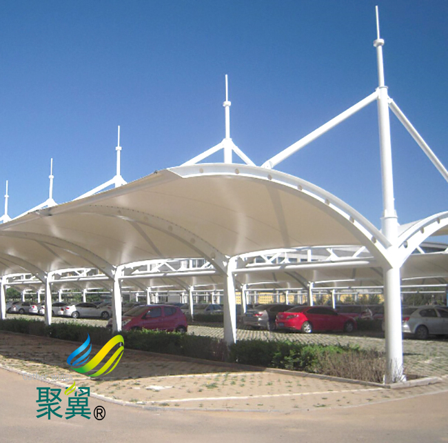 膜結構車棚防火措施|膜結構車棚壽命長    