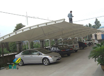 膜結構車棚安定特定|膜結構車棚牢固性　