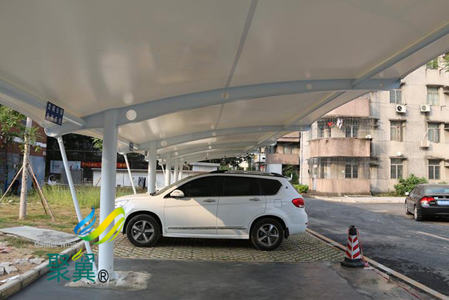 膜結構車棚使用高強復合材料|膜結構車棚設計簡便
