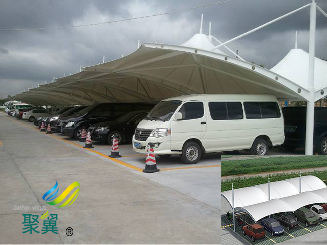 膜結構車棚膜材裁剪方法|膜結構車棚建筑風格模式