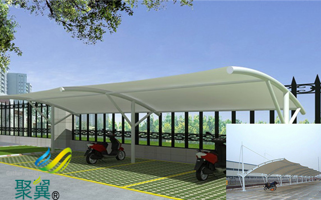 河北省石家莊市靈壽縣膜結構車棚|膜結構車棚廠家為業界同