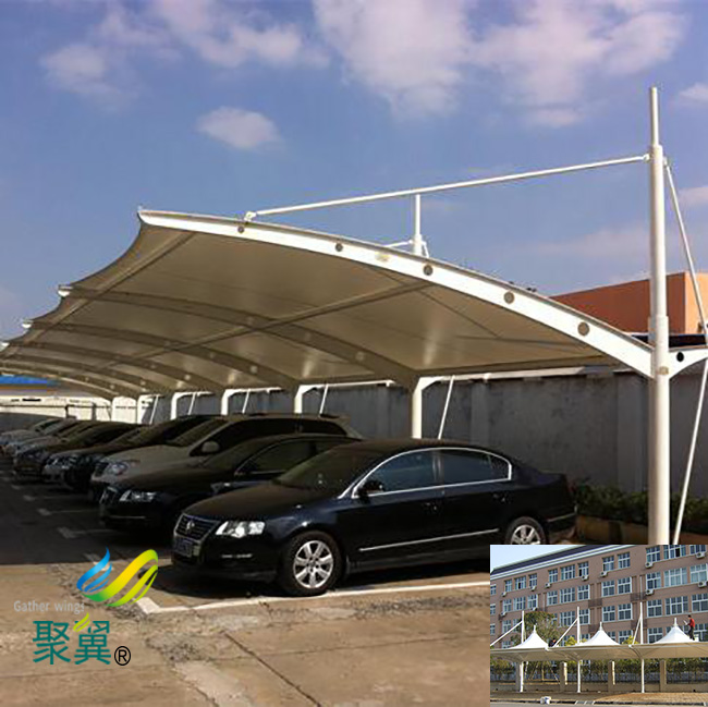 內蒙古錫林郭勒盟西烏珠穆沁旗膜結構車棚|膜結構車棚生產