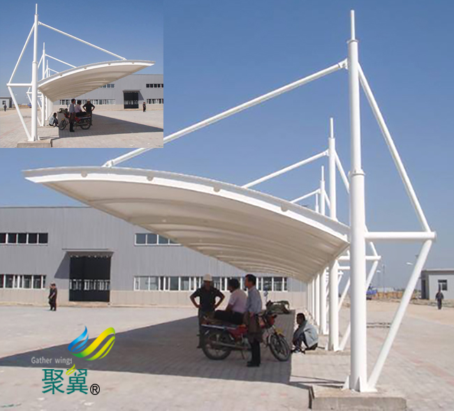 膜結(jié)構(gòu)車棚鋼膜結(jié)構(gòu)汽車車棚經(jīng)濟(jì)實(shí)惠|專業(yè)安裝