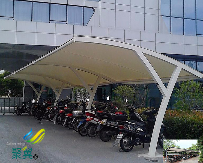 紹興工地非機(jī)動(dòng)車停車棚尺寸效果圖施工方案
