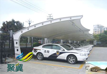 合肥安裝膜結構汽車停車棚景觀棚廠家圖紙工程