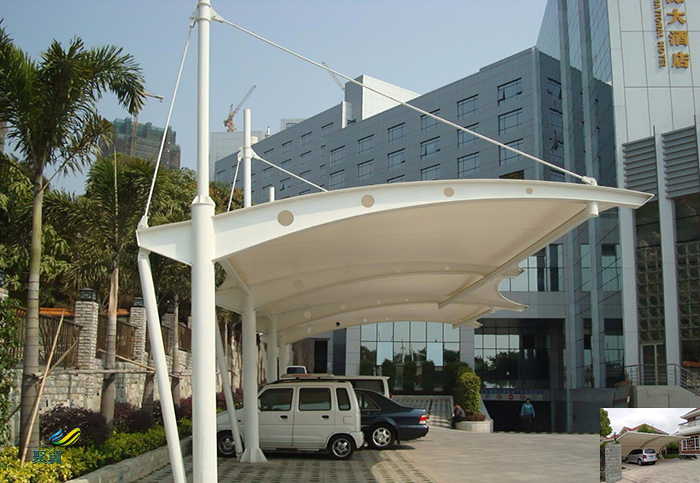 上海鋼膜結(jié)構(gòu)景觀停汽自行充電樁車棚廠家安裝價(jià)格工程