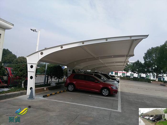 蘇州鋼膜結(jié)構(gòu)停自行車棚廠家安裝定做價(jià)格工程