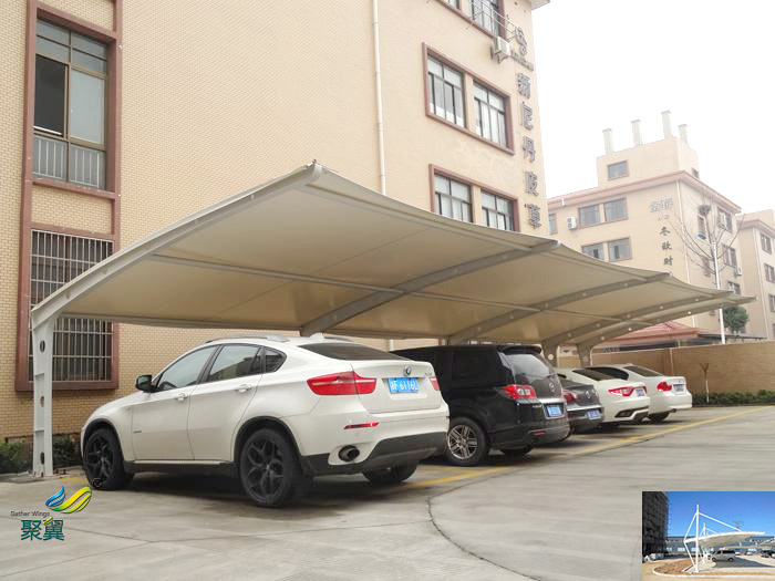 深圳小區非機動車停車棚圖片大小施工方案效果圖
