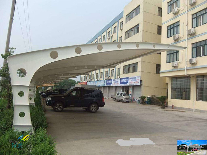 蘇州鋼膜結(jié)構(gòu)定制自行汽車停充電樁車棚景觀價(jià)格多少公司