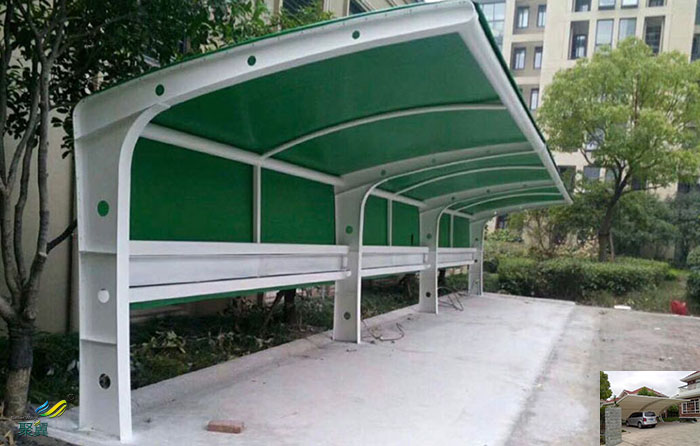 蘇州鋼膜結(jié)構(gòu)工廠自行車汽車棚定制廠家安裝