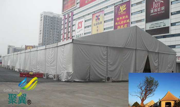 常州膜結構制作車展酒店臨時婚禮倉庫篷帳篷房生產廠家圖