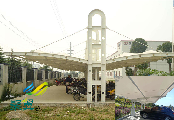 膜結構車棚造價多少|停車棚受力特點