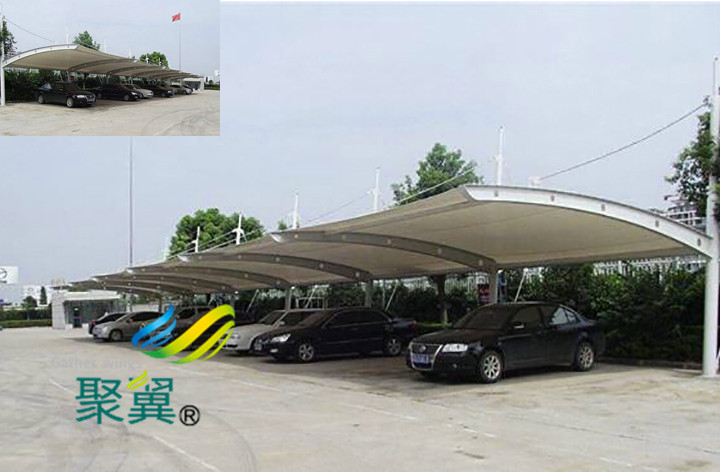 汽車停車棚膜結構材質選用|車棚成本低