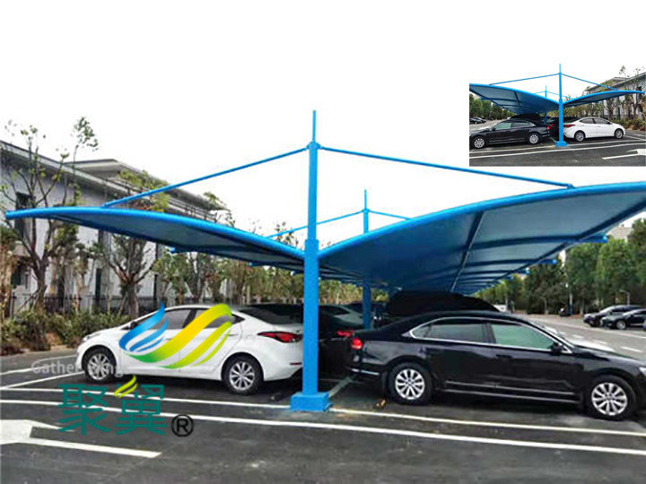  膜結(jié)構(gòu)車棚新型棚|汽車停車棚可質(zhì)保30年