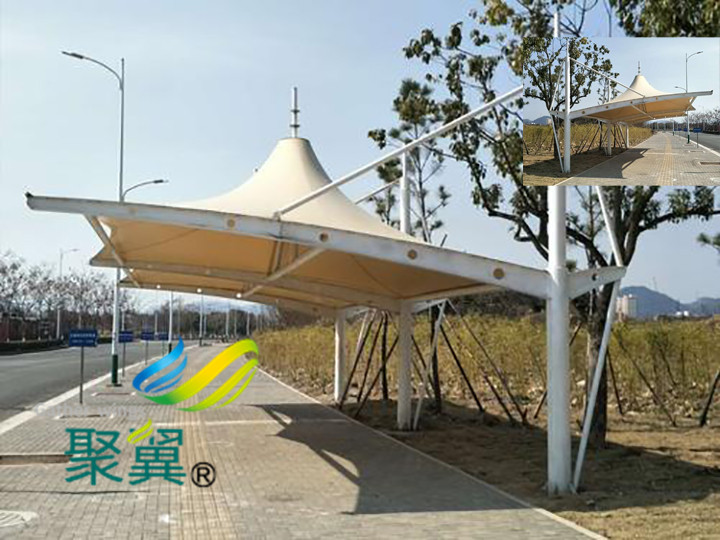 汽車停車棚車棚新潮流新動態(tài)膜結(jié)構(gòu)車棚強(qiáng)勢來臨
