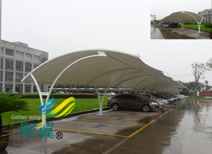 膜結(jié)構(gòu)停車棚材料好處|膜結(jié)構(gòu)車棚滿足不同建筑功能需求
