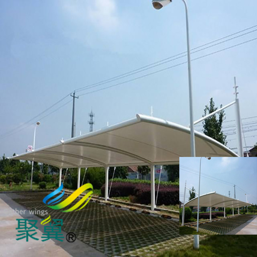 膜結構停車棚有什么優點|車棚立柱焊接