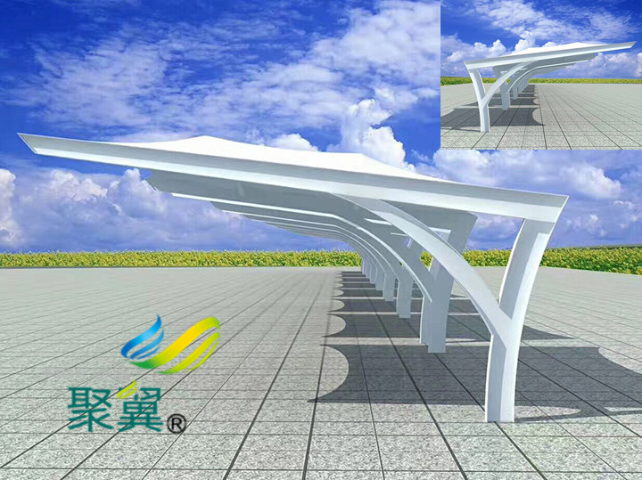 膜結(jié)構(gòu)汽車(chē)停車(chē)棚優(yōu)點(diǎn)|停車(chē)棚膜材料清洗