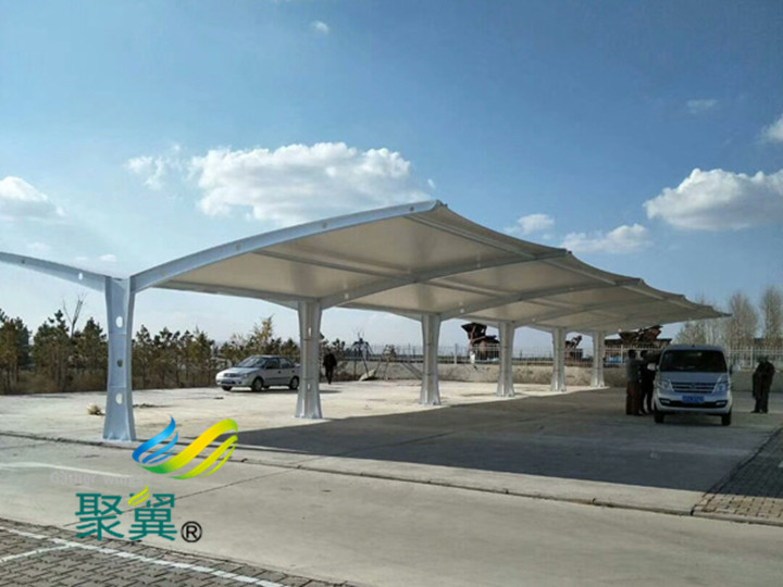 如何選擇膜結構（車棚）膜材|聚翼膜結構車棚工程公司