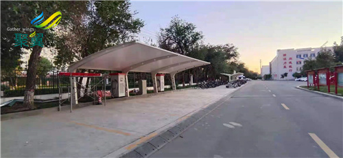 膜結構自行車非機動車棚02