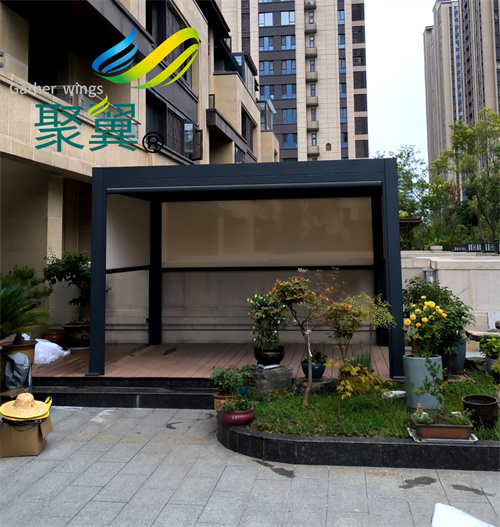 具有現(xiàn)代氣息的電動涼亭